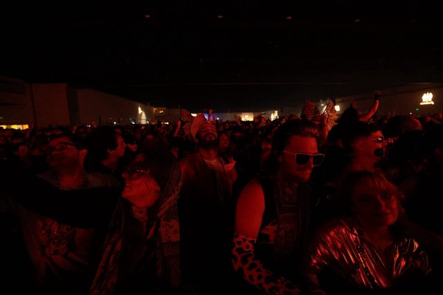 Crowd Surges Under Red Light at Wobbleland Festival