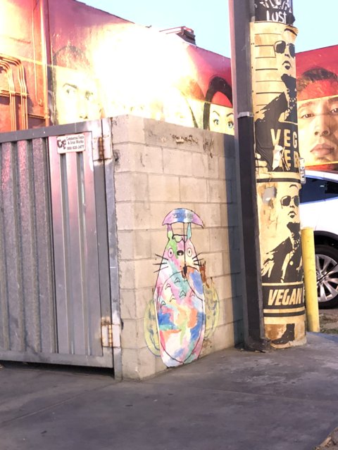 Colorful Mural Adorns City Wall