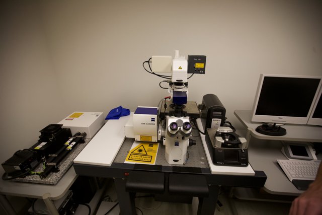 Microscope on Desk
