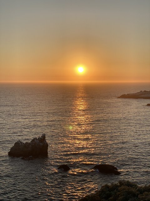 Golden Sunset at Jenner's Coast