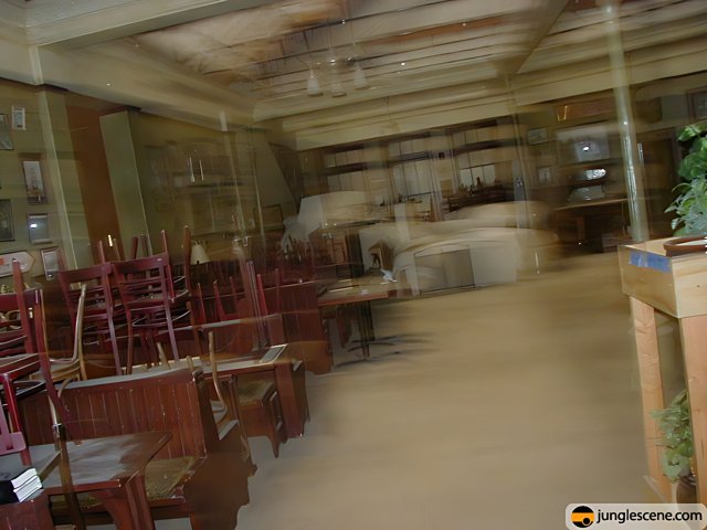 Blurred Dining Room in a Restaurant