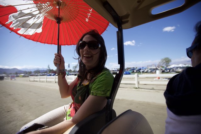 Festival Joy: Red Parasol Ride at Coachella 2012