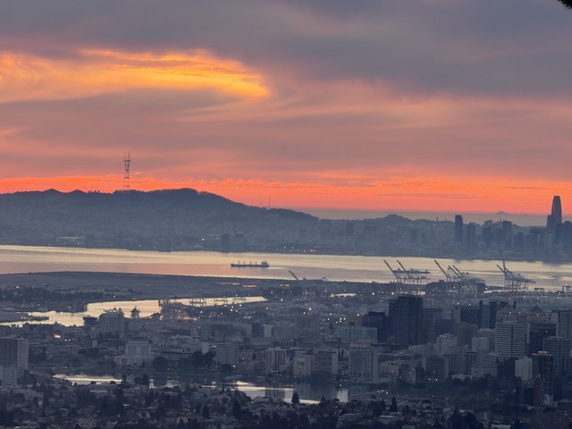 San Francisco Bay Area Sunset from Oakland Hills