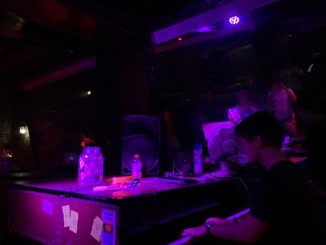 Keyboard Serenade in a Dark Nightclub