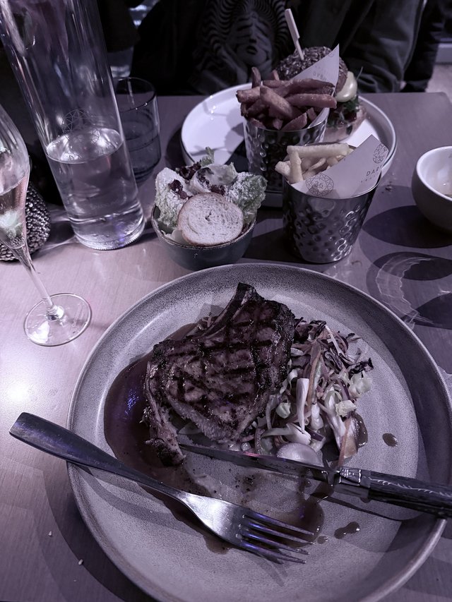 Fine Dining Steak Dinner with Desserts in London
