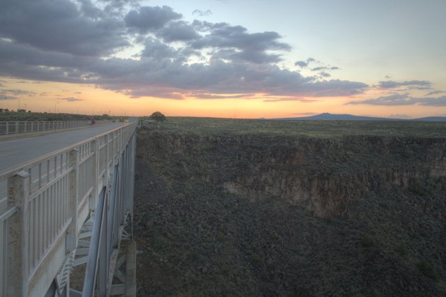 Sunset over the Canyon Bridge