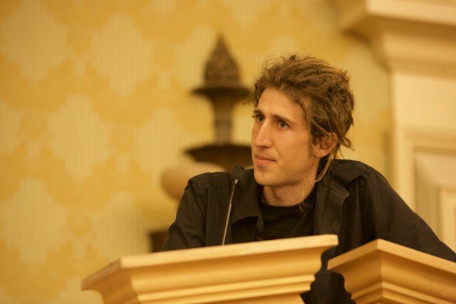 Moxie Marlinspike Addresses the Crowd