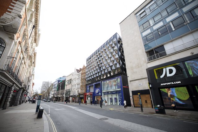 Modern Architecture on Oxford Street, London