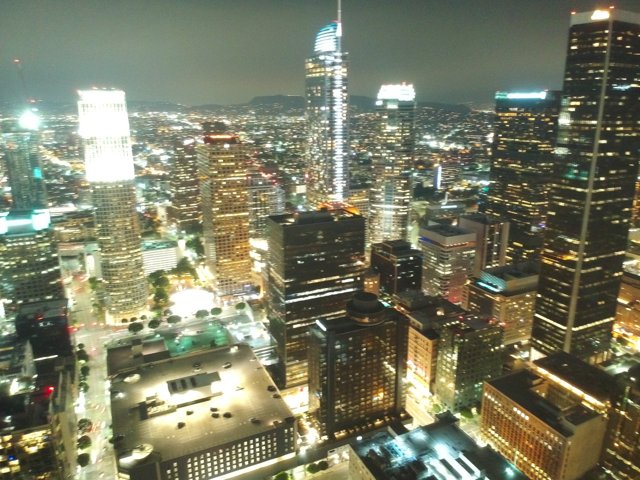 Skyline of Los Angeles at Night