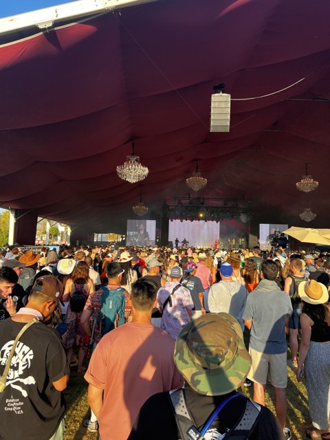 Under the Urban Tent at the 2022 Music Festival