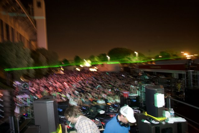 Electric Daisy Carnival Crowd Enjoys Nighttime DJ Set