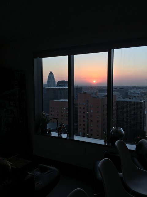 City Sunset from the Window