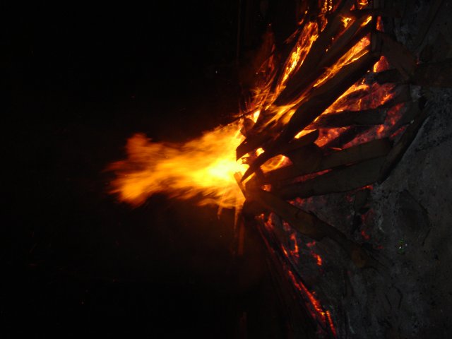 Flaming Bonfire
