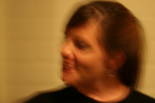 Motion Blur Portrait of Penelope in Warm Light