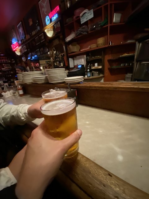 Cheers to Good Company and Cold Beer
