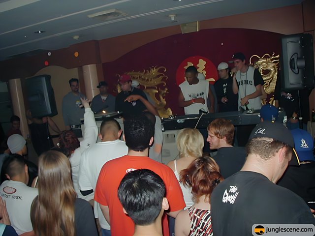 DJ sets the crowd on fire