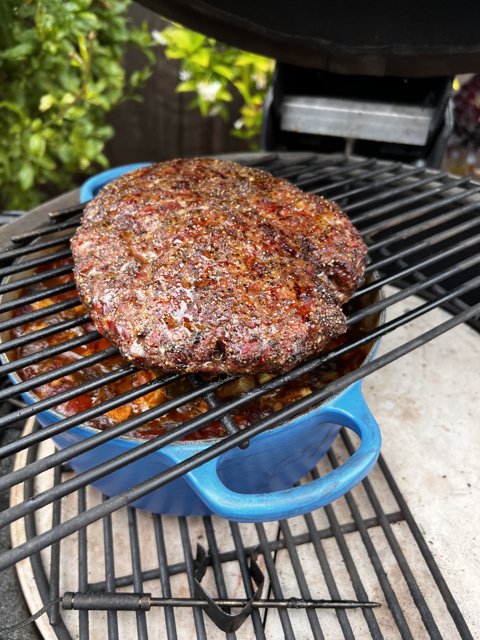 Juicy Beefburger on the Grill