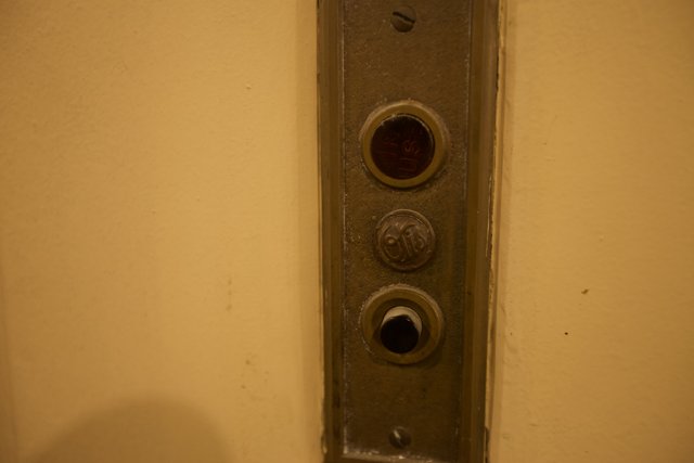 Elevator Buttons on the Wall