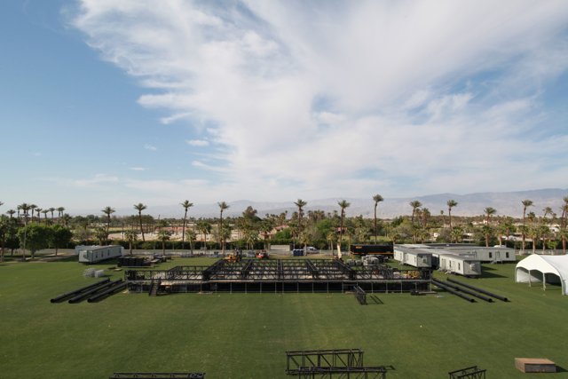 Coachella Stage on a Green Oasis