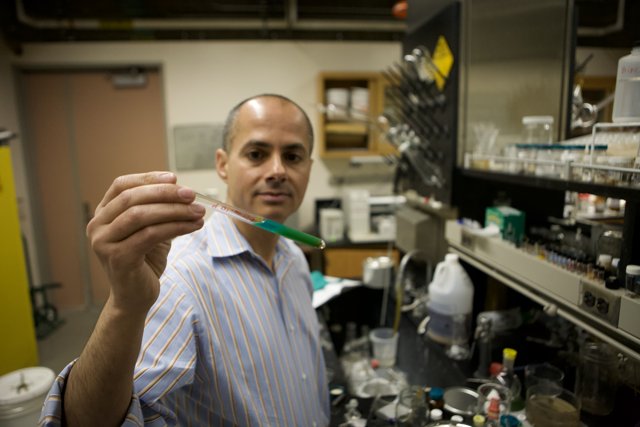 Omar M. Yaghi conducts nanotech research in UCLA lab