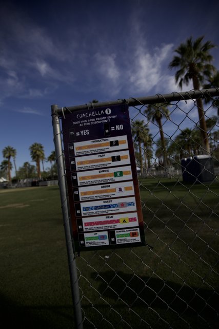 Coachella Field Sign