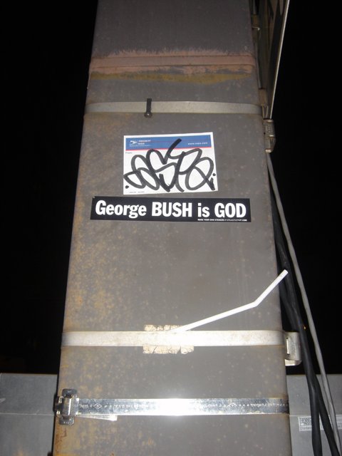 George Bush is God Sticker