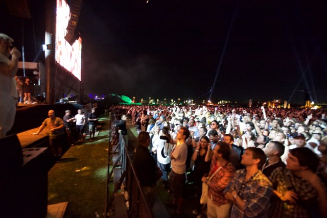 Night-time Crowd at the Cochella Friday Concert