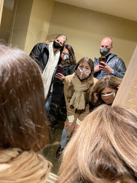 Face Masked Fun in Santa Fe Bathroom