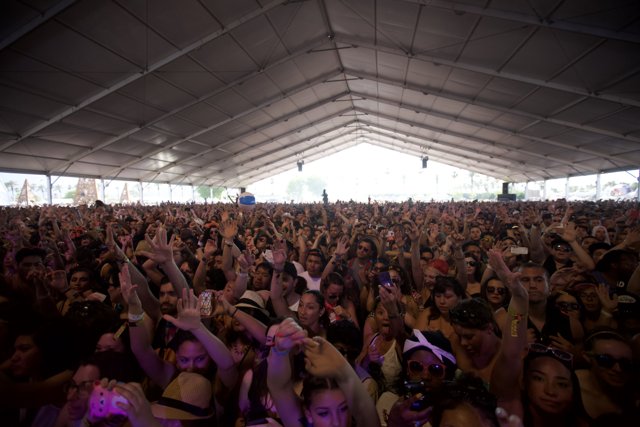 The Packed Concert Tent