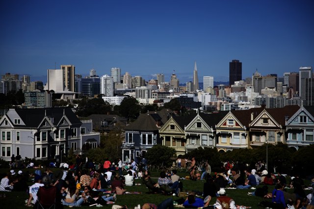 A Relaxing Day at Alamo Square