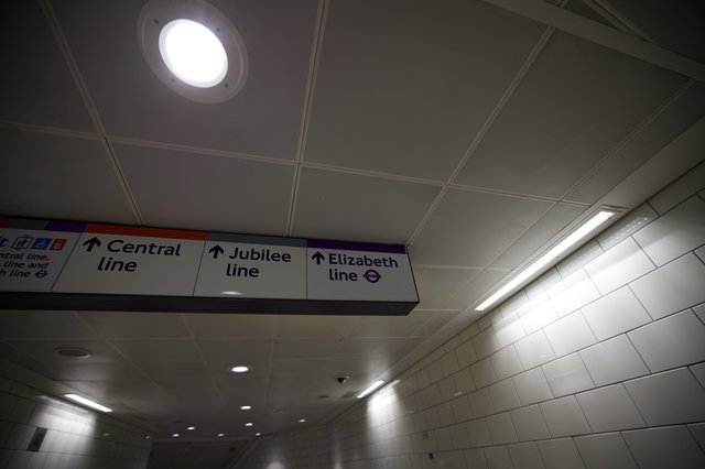 Underground Directional Signage at London Tube Station