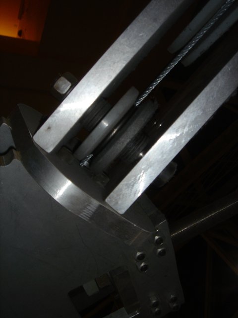 Close-up of a Metal Handrail Machine