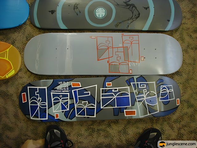 Unique Designs on Skateboards