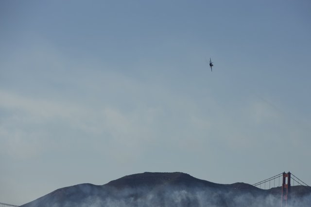 Majestic Flight over Smoky Peak