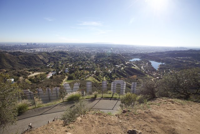 Hollywood Sign View from Above