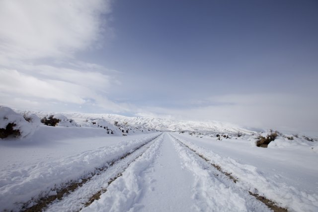 Snowy Road Ahead