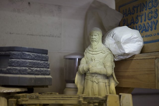 A Wood Figurine of Yaroslav the Wise