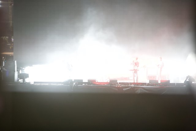 Smoke and Lights at Coachella Rock Concert