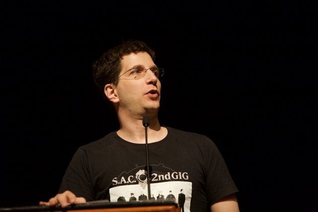 Jeff M delivers a captivating speech at DefCon 2011