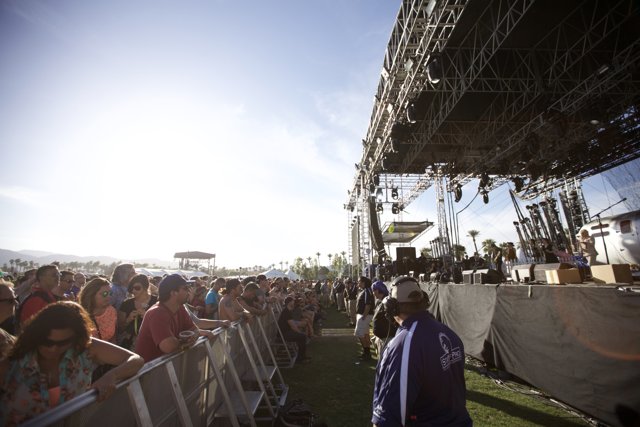 Coachella Crowd Enjoys Outdoor Concert