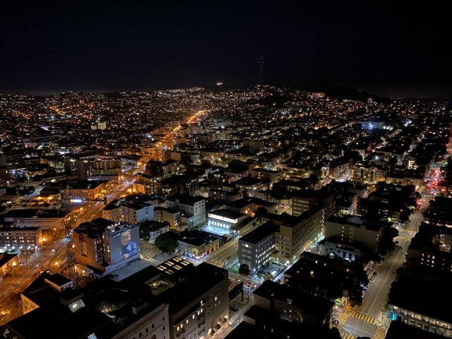 Nighttime Skyscrapers of San Francisco