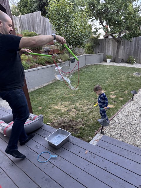 Bubble Magic in the Backyard