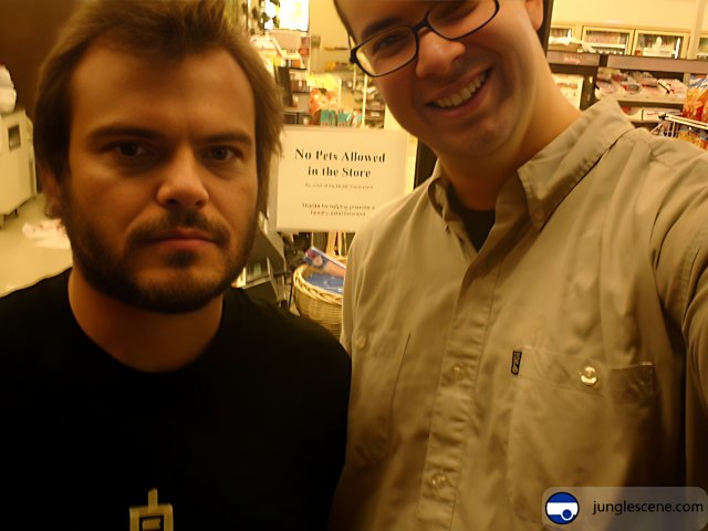 Jack Black's Beard Selfie at the Optical Store
