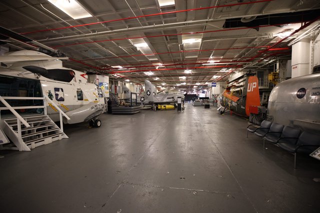 Historic Aircraft Collection in USS Hornet Museum Hangar