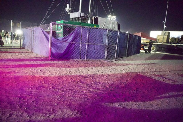 Purple Hues at Coachella: A Backstage Glimpse