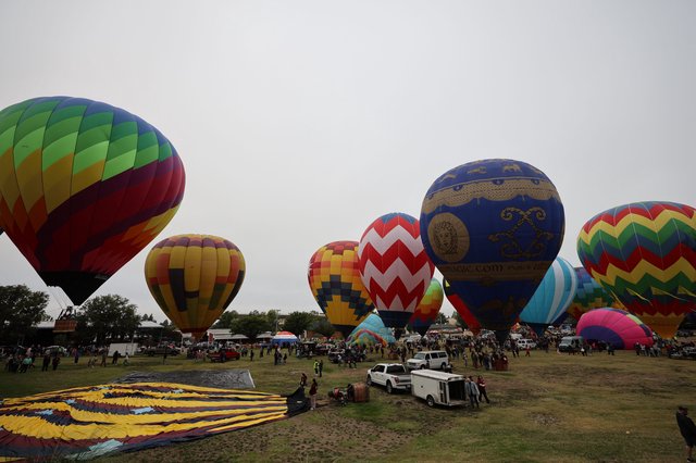 Colorful Hot Air Balloons Fill Sonoma County Skies