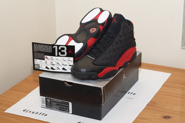 Air Jordan 13 Retro Black Red Sneakers