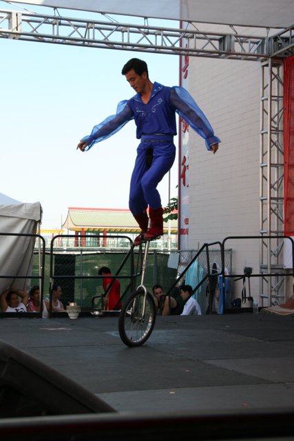 Unicycling Stuntman