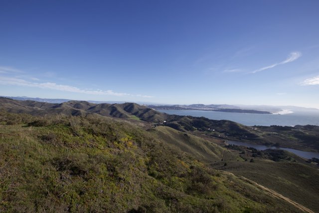 Dialed into Nature: A Panoramic Fusion of Sea and Hills