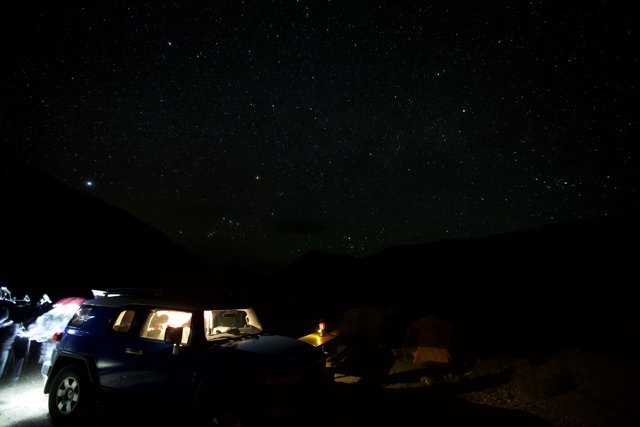 Nighttime Parking Beneath the Stars